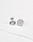 Fleur Coin Stud Earrings