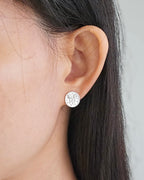 Fleur Coin Stud Earrings