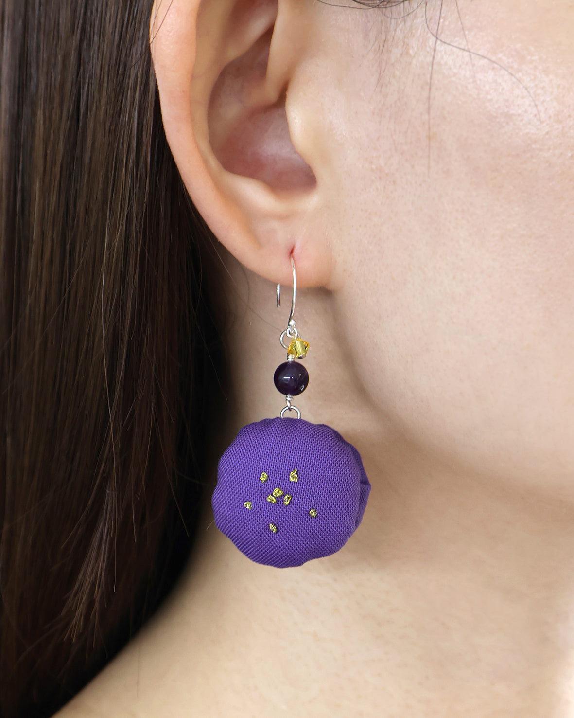 Lavender Macaron Earrings