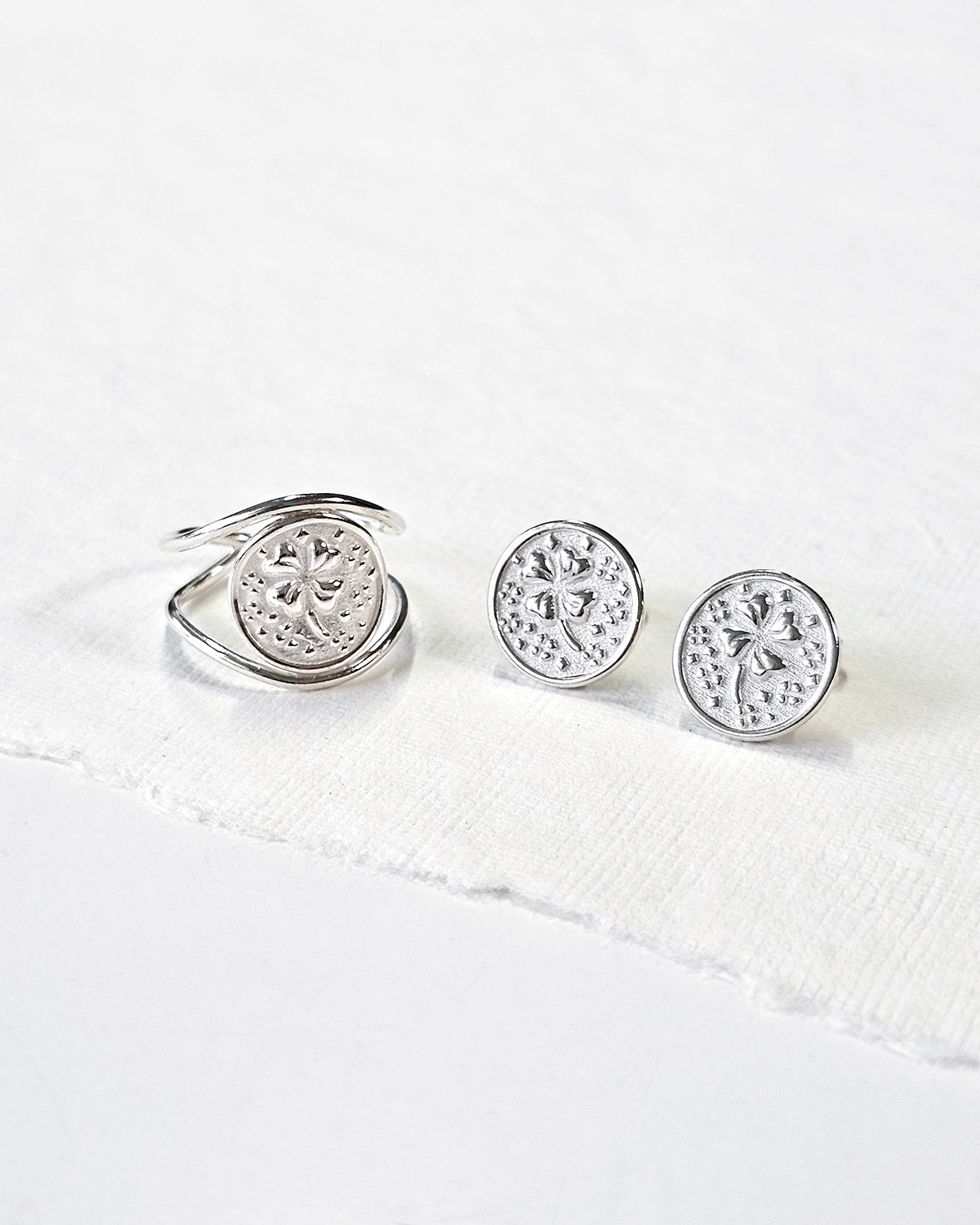 Lucky Coin Stud Earrings