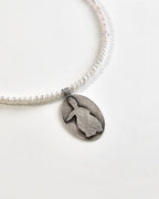 Rabbit Cameo Pearl Necklace