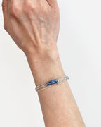 Silverite Sapphire Bracelet