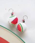 Watermelon Macaron Earrings