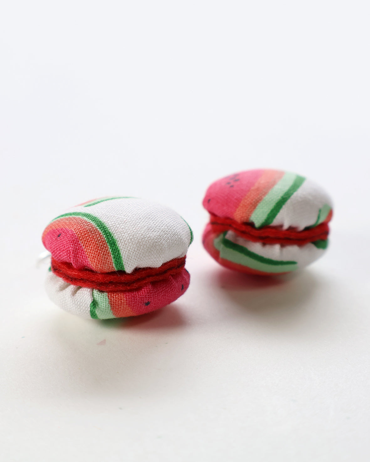 Watermelon Macaron Earrings