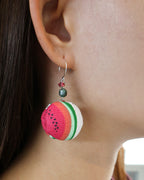 Watermelon Macaron Earrings