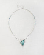 Wing of Green Angelite Necklace