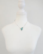 Wing of Green Angelite Necklace