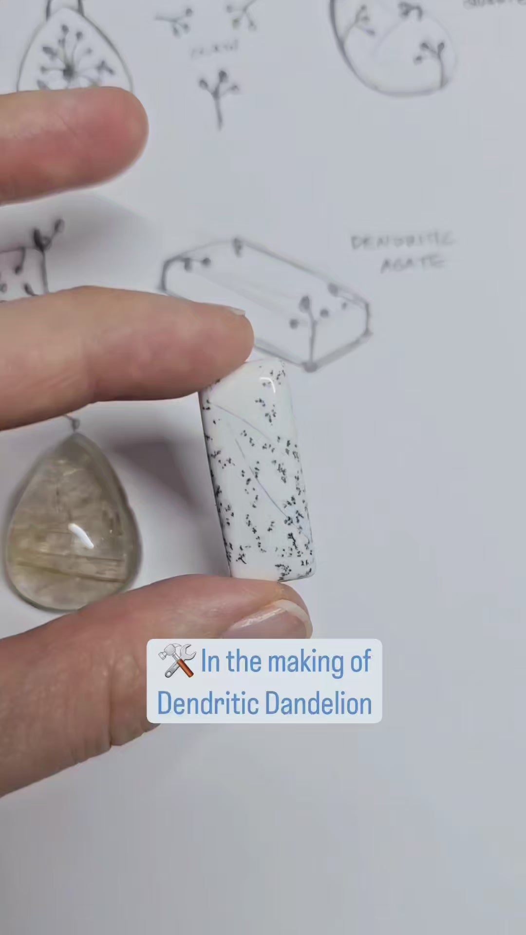 Dendritic Dandelion Necklace