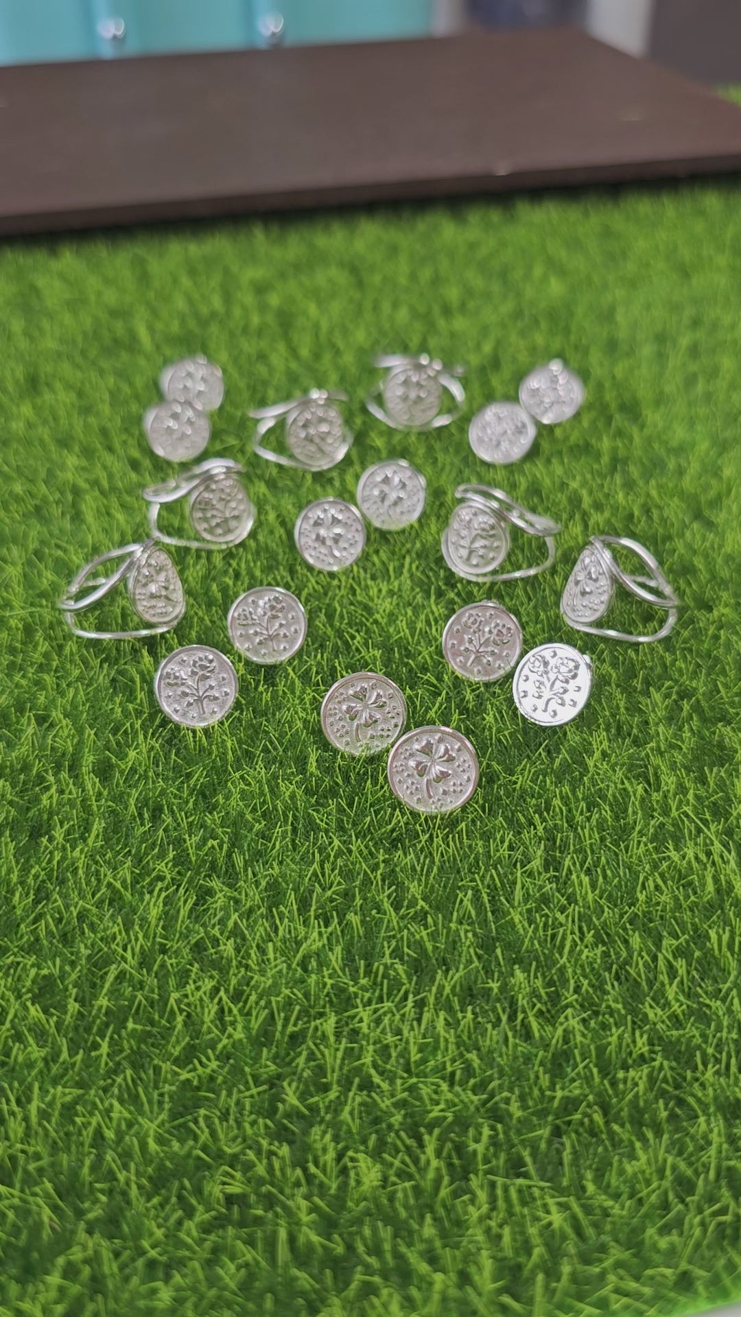 Fleur Coin Stud Earrings