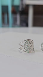 Lucky Coin Stud Earrings